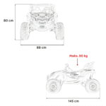 Pojazd UTV X3 Off-Road Czarny - obrazek 12