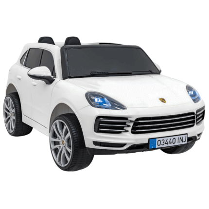 Porsche Cayenne S na akumulator dla dzieci Lakier Biały + Pilot + Wolny START + EVA + Audio LED
