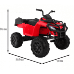 Quad XL ATV na akumulator dla dzieci Czerwony + Napęd 4x4 + Bagażnik + Wolny Start + EVA + Audio LED - obrazek 10