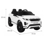 range rover evoque na akumulator dla dzieci bialy pilot wolny start mp3 led - zdjecie produktu 13
