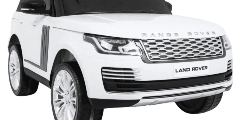 range rover hse 2 osobowe autko dla dzieci bialy pilot panel audio led
