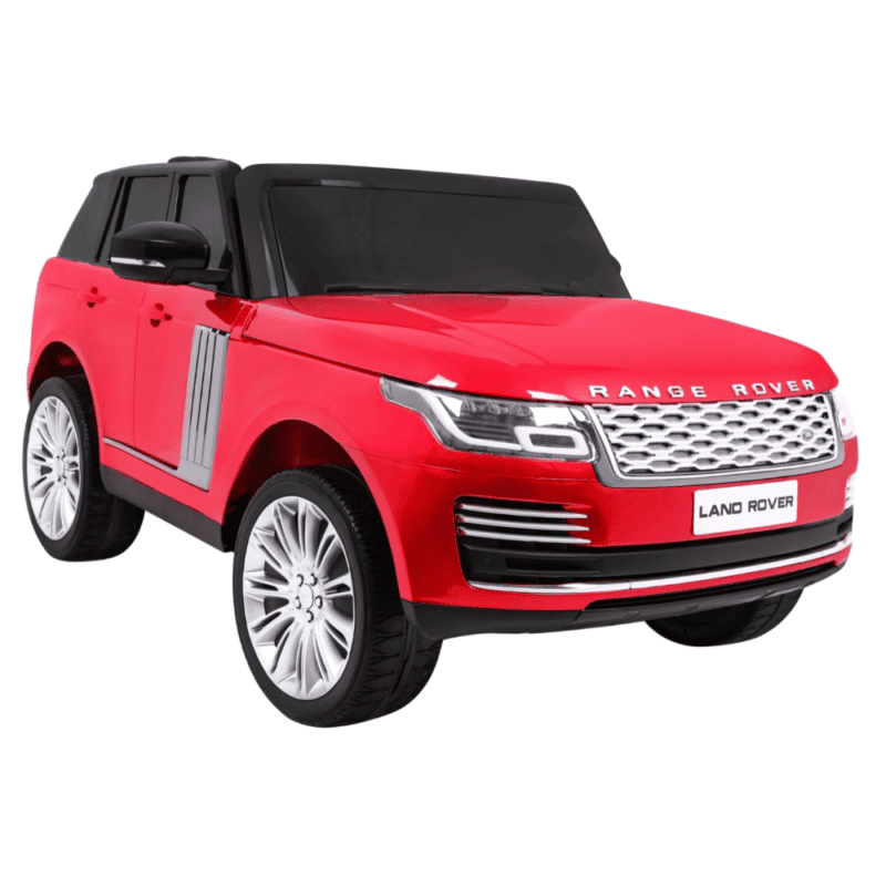 range rover hse lakierowane autko dla 2 dzieci czerwony pilot panel audio led