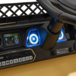 Toyota FJ Cruiser dla dzieci Beżowy + Pilot + Napęd 4x4 + Audio LED + EVA + Wolny Start - obrazek 10