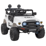 Toyota FJ Cruiser dla dzieci Biały + Pilot + Napęd 4x4 + Audio LED + EVA + Wolny Start