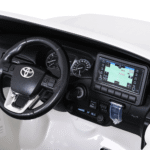 Toyota Hilux na akumulator dla dzieci Biały + Napęd 4x4 + Pilot + 2 bagażniki + Radio MP3 + LED - obrazek 10