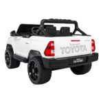 Toyota Hilux na akumulator dla dzieci Biały + Napęd 4x4 + Pilot + 2 bagażniki + Radio MP3 + LED - obrazek 3