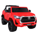 Toyota Hilux na akumulator dla dzieci Czerwony + Napęd 4x4 + Pilot + 2 bagażniki + Radio MP3 + LED