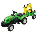Traktor Na Pedały Zielony Tr3007 - obrazek 2