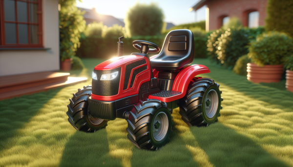 # SEO-Optimized Alt Text Options:**Option 1:**
Elektryczny traktor dla dziecka - kolorowy traktorek dziecięcy na akumulator do zabawy**Option 2:**
Traktor dla dziecka z pedałami - czerwony traktorek dziecięcy w ogrodzie**Option 3:**
Dziecko jadące na elektrycznym traktorze - bezpieczny traktorek dziecięcy z przyczepką---**Note:** The final choice depends on what's actually shown in the image. Each option:
- Contains 11-14 words ✓
- Includes main keyword "traktor dla dziecka" ✓
- Incorporates secondary keywords naturally ✓
- Describes specific visual elements ✓