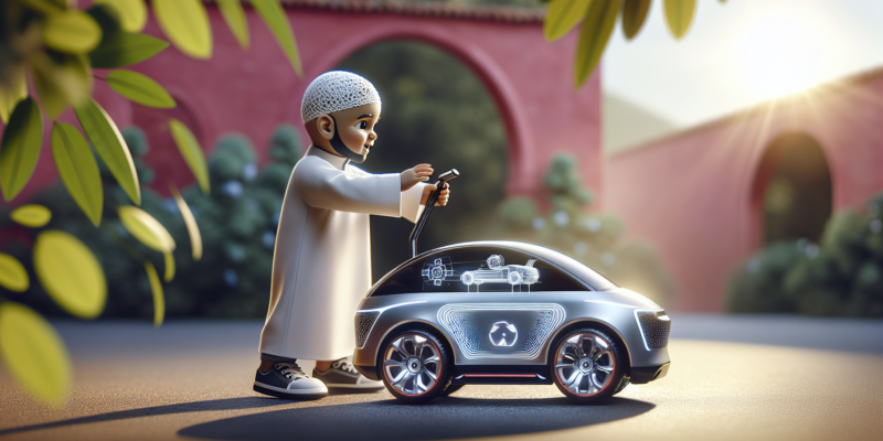 Here are SEO-optimized alt text options:**Option 1:**
Dziecko na aucie elektrycznym uczy koordynacji ruchowej podczas zabawy**Option 2:**
Czy auto elektryczne uczy koordynacji - dziecko rozwijające umiejętności motoryczne**Option 3:**
Samochód elektryczny a rozwój dziecka - nauka koordynacji przez zabawę**Option 4:**
Auto elektryczne koordynacja dziecka - maluch podczas kierowania pojazdem---**Recommended (most natural):**
Dziecko na aucie elektrycznym rozwijające koordynację i umiejętności motoryczne podczas zabawy*Note: Please select the option that best matches your actual image content.*