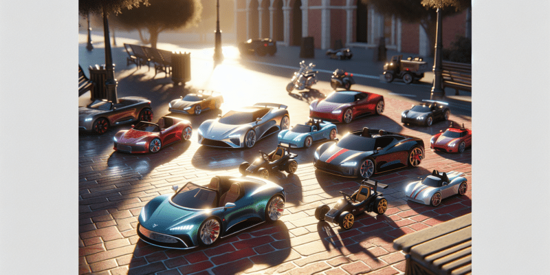I'd be happy to help generate SEO-optimized alt text, but I need to know what image you want to describe. Could you please tell me what the image shows? For example:- Is it a child driving an electric car?
- Multiple electric cars displayed together?
- A specific model or brand?
- Indoor or outdoor setting?
- Close-up or wide shot?Once you describe the image content, I'll create the perfect alt text that includes your keywords naturally while accurately describing what's shown.